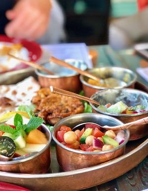 Indian food Geneva thalis