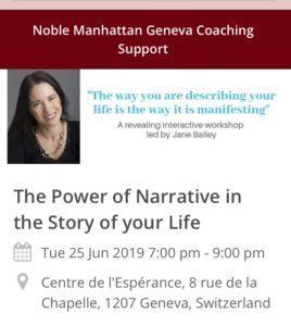THE POWER OF NARRATIVE: CREATING YOUR LIFE STORY @ Centre de l’Esperance