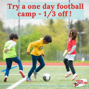 TRY A ONE DAY FOOTBALL CAMP – 1/3 off! @ Varembé/Versoix/Cologny/Vessy