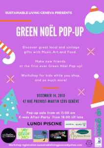 GREEN NOËL POP-UP/ KIDS WORKSHOPS/AFTER PARTY/OYSTER BAR @ Bahama Yellow
