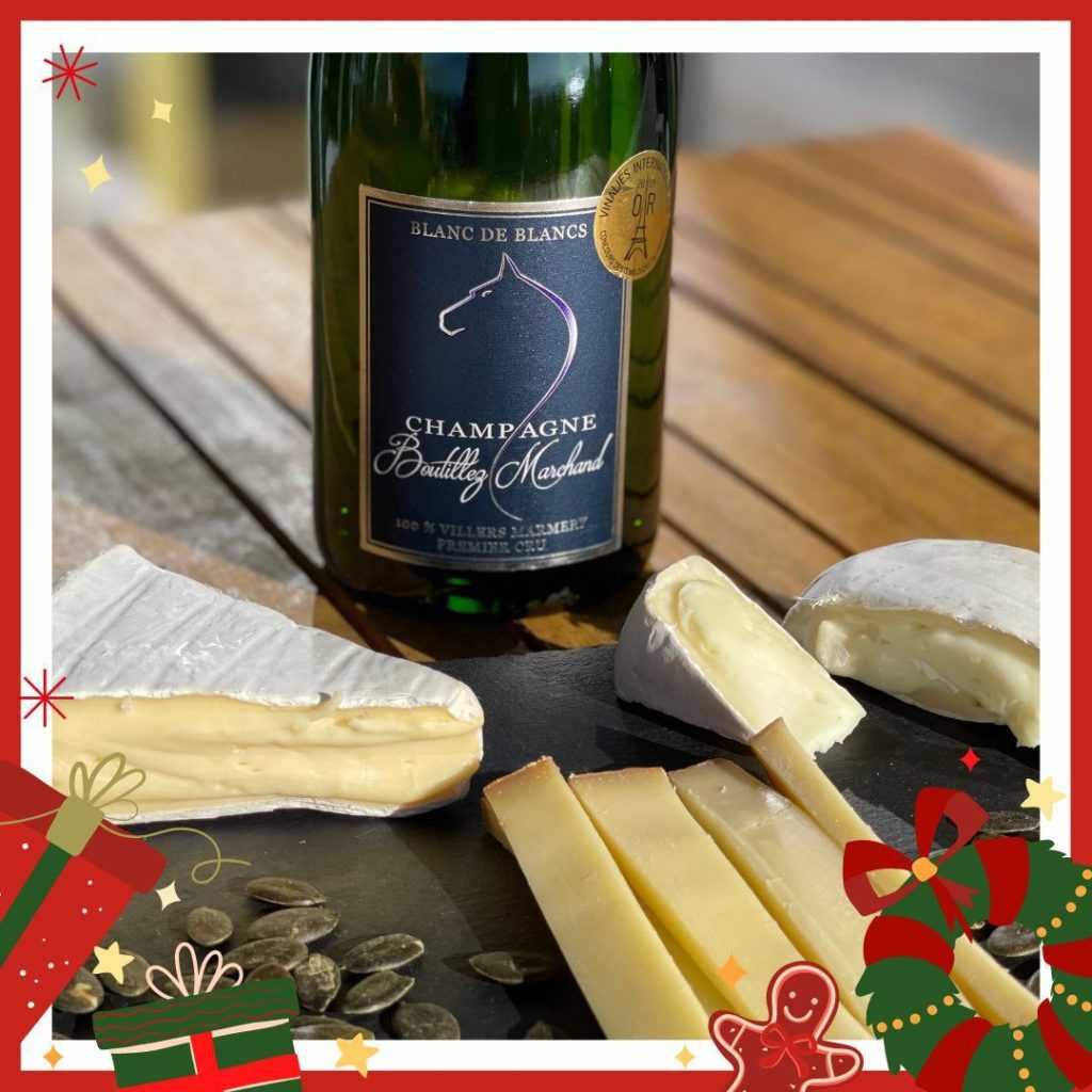 Champagne Cheese Board Swiss Christmas