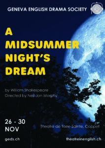 GEDS PRESENTS "A MIDSUMMER NIGHT'S DREAM" @ Théâtre de Terre-Sainte