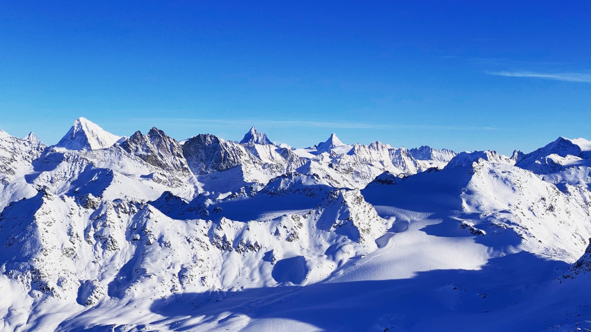 View of the Matterhorn from Mont Fort - ski resorts near Geneva
